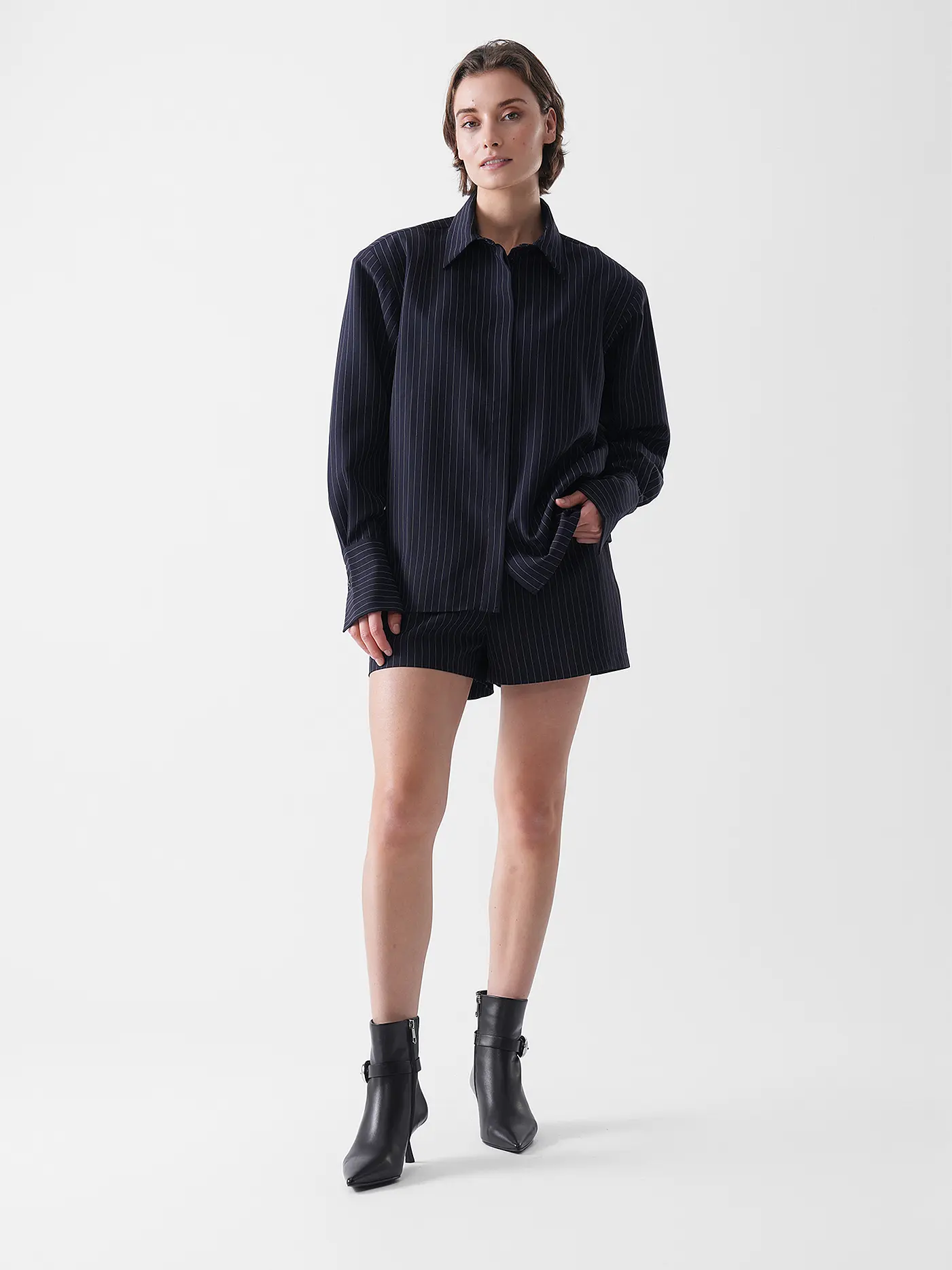 105 DEGREES | Bluse THE SHIRT | schwarz